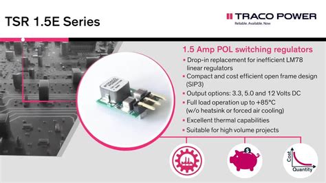 TSR 1 5E Switching Regulator TRACO Power DigiKey