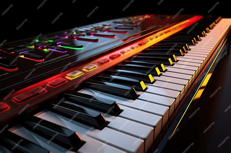 Premium AI Image | contemporary piano keyboard