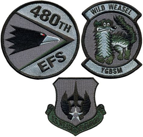 480th Expeditionary Fighter Squadron Wild Weasel Usafe Set Flightline Insignia