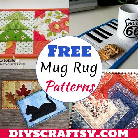 9 Free Easy Mug Rug Patterns For Beginners DIYsCraftsy