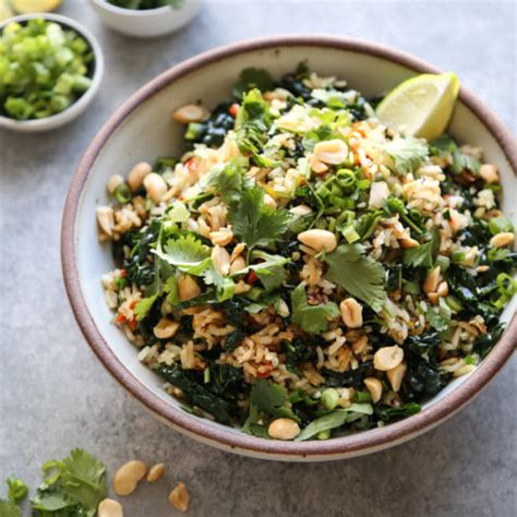 Vegan Nam Khao (Lao Crispy Rice Salad with Greens and Herbs) - Feed Me Phoebe