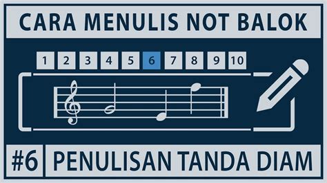 Cara Menulis Not Balok 6 Penulisan Tanda Diam YouTube