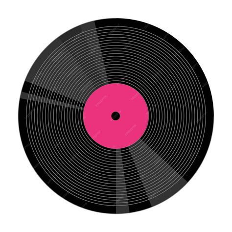 Premium Vector | Vinyl record. black vinyl record in retro style on white background. isolated ...