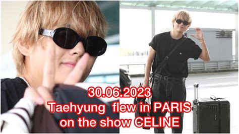 ТЭХЕН НА ПОКАЗ Celine УЛЕТЕЛ 🤩 ️‍🔥 Taehyung Taeairport Newsv