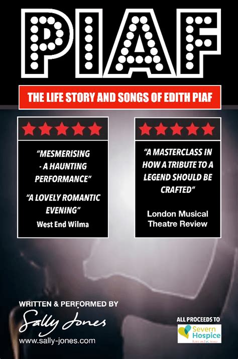 PIAF - THE LIFE STORY & SONGS OF EDITH PIAF at Castle Hall event tickets from TicketSource