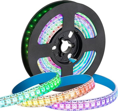 TRAHOO WS2812B LED Strip Light 3 3FT 1M 144LEDs M Individually