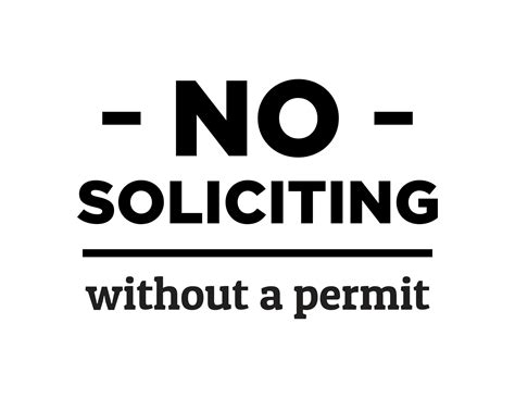 Free Printable No Soliciting Sign Templates Pdf Word For Home