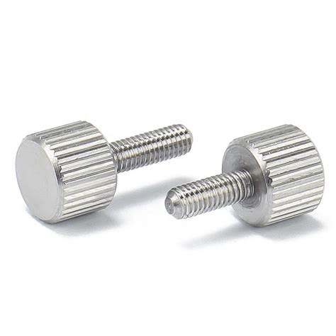 Stainless Steel Knurled Thumb Screw High Type Hand Grip Knob Bolt M3 M4