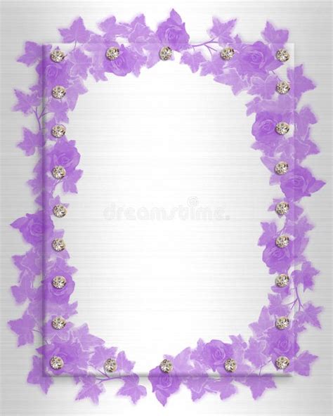 Wedding Roses Lavender Background Stock Illustrations 2029 Wedding