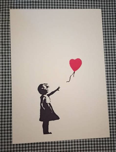 レア Banksy Girl With Red Balloon Wcp バンクシー シルクスクリーン 風船 ポスターシルクスクリーン｜売買