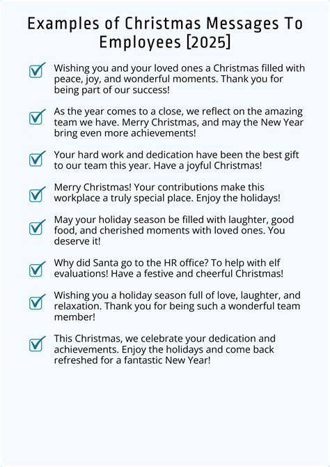 50+ Heartfelt Christmas Messages to Employees [2025]