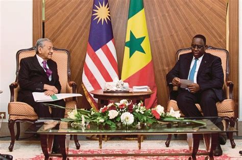 Ambassade De La République Du Sénégal En Malaisie Visit Of Malaysian Prime Minister Tun Dr