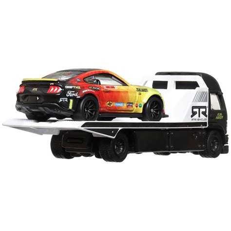 Hot Wheels Premium Team Transport Ford Mustang Rtr Aero Lift