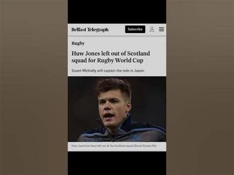 Huw Jones is back : r/rugbyunion