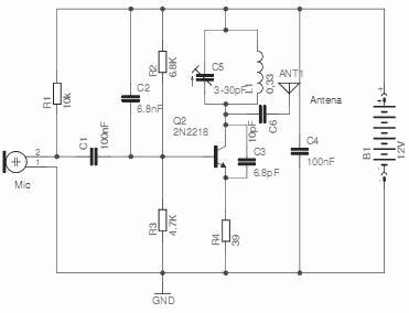 Esquema De Transmissor De Fm Simples E Potente