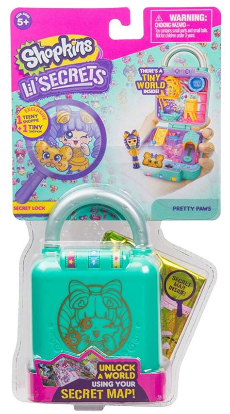 Shopkins Lil Secrets Series 1 Pretty Paws Mini Playset Secret Lock Moose Toys Toywiz