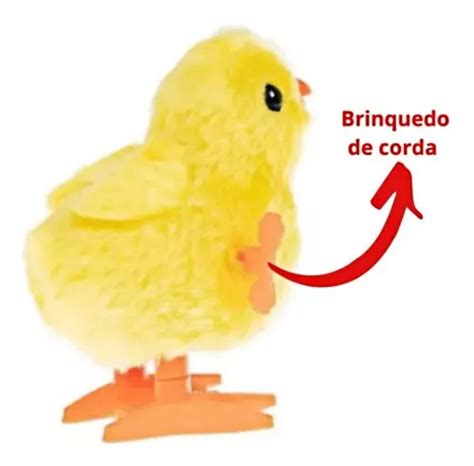 6 Pintinho Amarelinho De Pelúcia A Corda Galinha Pintadinha MercadoLivre