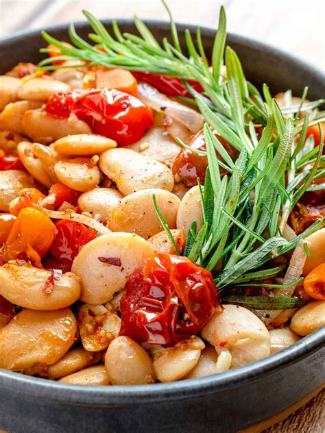 Italian Butter Beans With Cherry Tomato Confit Parsley And Parm