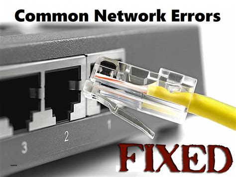 Network Connection Error Messages