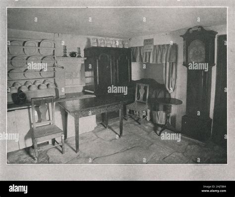 Burns' Cottage, Ayr: The interior. Ayrshire (1913 Stock Photo - Alamy