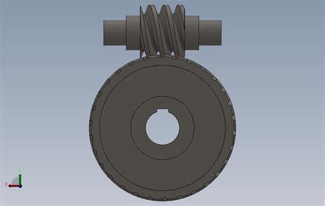 1蜗轮蜗杆 Solidworks 2012 模型图纸免费下载 懒石网