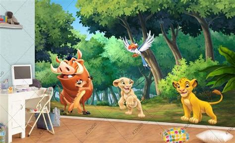 Style Your Walls Simba Wall Mural The Lion King Wall Mural Wall