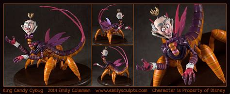 King Candy Cybug - by Emily Coleman (emilysculpts.com) | Creepy art, Cool artwork, Art