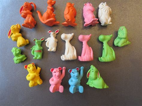 Vintage Diener Rubber Erasers Winnie The Pooh Vintage Diener Etsy