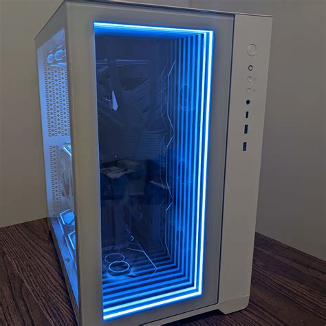 All White Infinity Mirror Showcase New Gaming Pc Jawa