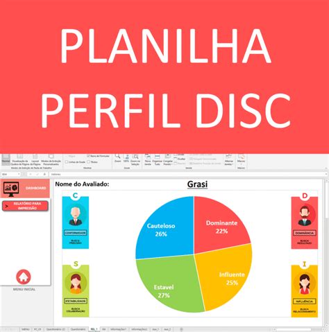 Teste DISC O que é PLANILHA Excel Coaching