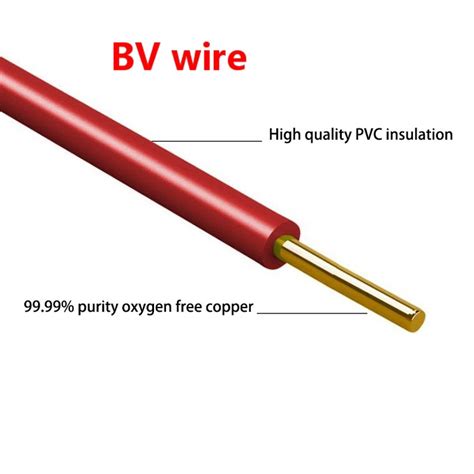 Bv Single Copper Core Pvc Insulated House Wiring Building Electric Wire