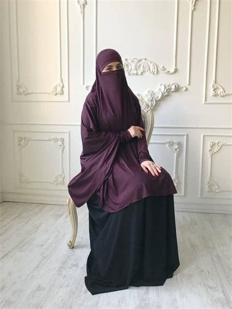 The Original Model Of The Traditional Hijab Khimar Which Is A Single