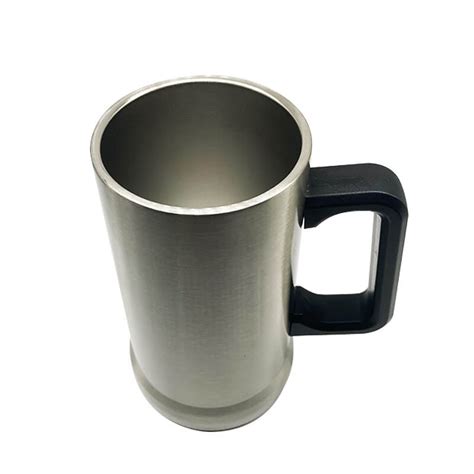 Double Wall Stainless Steel Oz German Beer Mug Silver Oz Titan