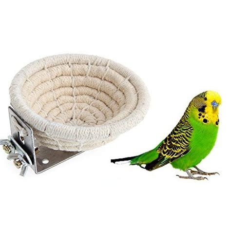 Handmade Cotton Rope Bird Breeding Nest Bed For Budgie Parakeet Cockatiel Parakeet Conure Canary