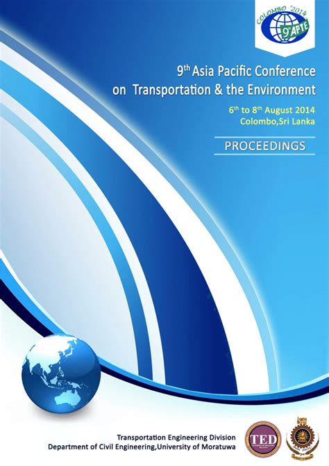 Pdf Th Asia Pacific Conference On Transportation And The Environment