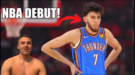 Reacting To CHET HOLMGRENS NBA DEBUT Thunder Vs Bulls YouTube