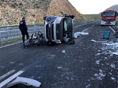 Erzurum da trafik kazası 1 ölü 2 yaralı Haberler