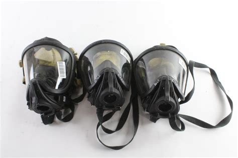 Msa Scba Ultra Elite Face Masks Size Small And Medium 3 Pieces Property Room