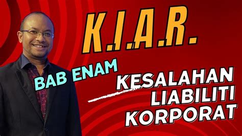 Topik 6 Kesalahan Liabiliti Korporat YouTube