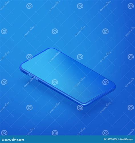 Smartphone Horizontal Mockup Design Template Vector Realistic D