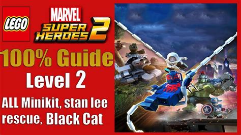 Lego Marvel Superheroes 2 Guide 100 Avengers World Tour All Minikit Stan Lee Black Cat