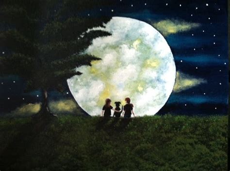 Acrylic Painting - Moonlight | Painting, Oil painting inspiration ...