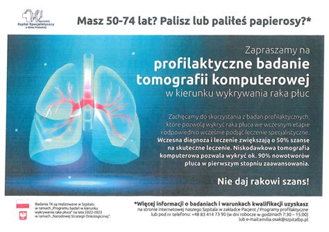 Zapraszamy Na Bezp Atne Profilaktyczne Badanie Tomografii Komputerowej