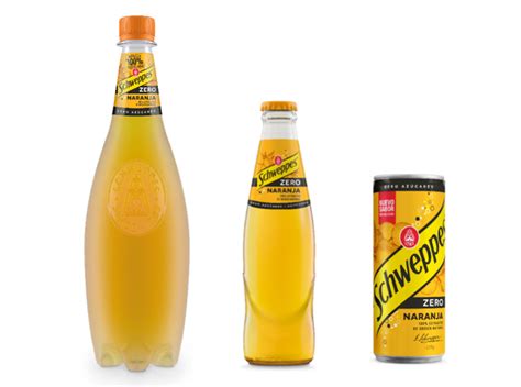 Nuevo Schweppes Naranja Zero Con Extractos De Origen Natural Control