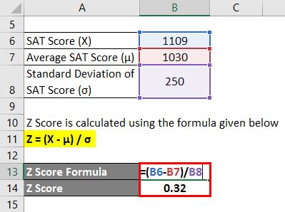 Z Score Formula Calculator Examples With Excel Template