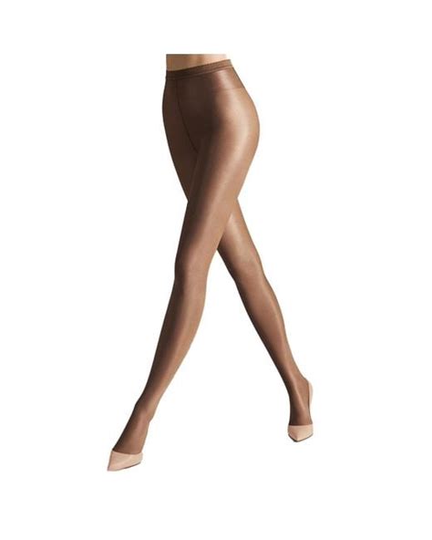 Wolford Neon 40 Semi Sheer Tights In Brown Lyst Uk