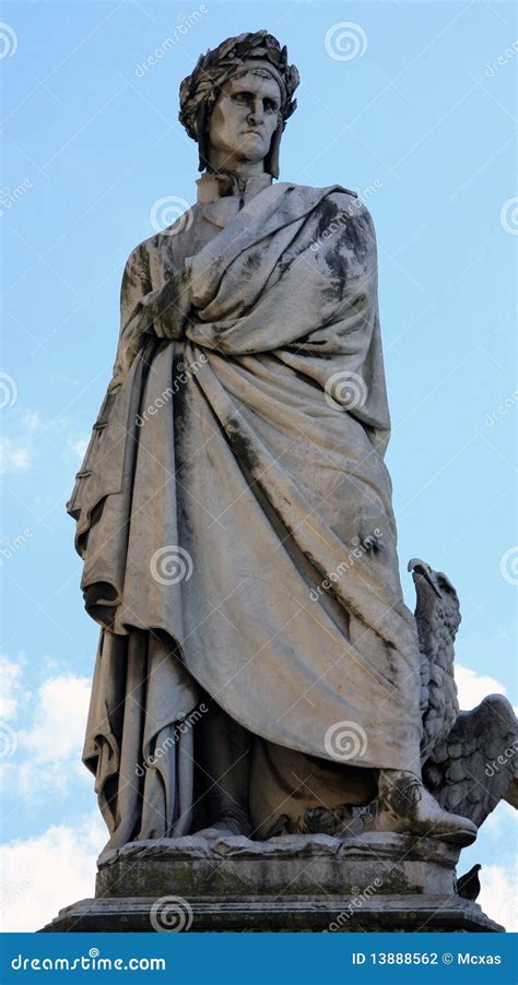 Statue of Dante stock photo. Image of laminates, italy - 13888562