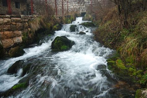 colored garden: The sound and beauty of rushing water