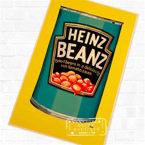 Beanz Meanz Heinz Baked Beans Art Vintage Retro Poster Decorative Diy