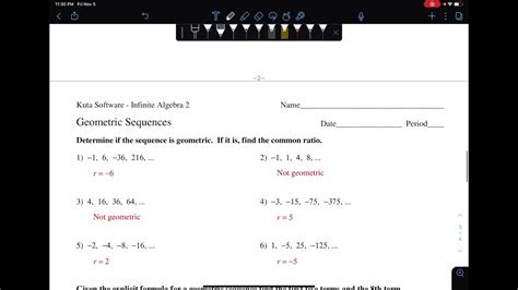 Algebra 2 Worksheets Sequences And Series Worksheets Worksheets Library